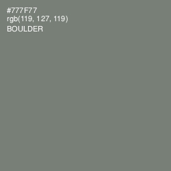 #777F77 - Boulder Color Image