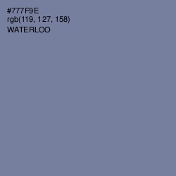 #777F9E - Waterloo  Color Image