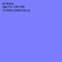 #7780F9 - Cornflower Blue Color Image