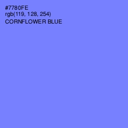 #7780FE - Cornflower Blue Color Image