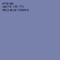 #7781AB - Wild Blue Yonder Color Image