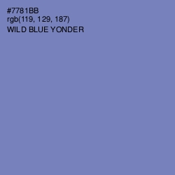 #7781BB - Wild Blue Yonder Color Image