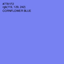 #7781F2 - Cornflower Blue Color Image