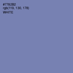#7782B2 - Wild Blue Yonder Color Image