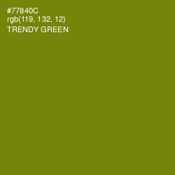 #77840C - Trendy Green Color Image