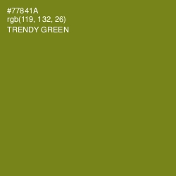 #77841A - Trendy Green Color Image