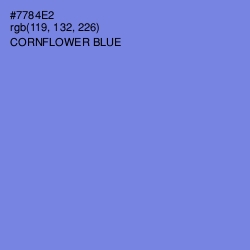 #7784E2 - Cornflower Blue Color Image
