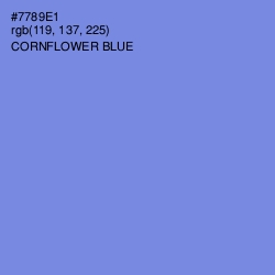 #7789E1 - Cornflower Blue Color Image