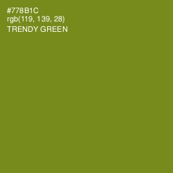 #778B1C - Trendy Green Color Image