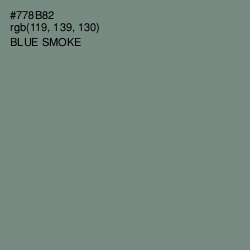 #778B82 - Blue Smoke Color Image
