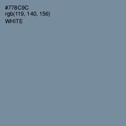 #778C9C - Slate Gray Color Image