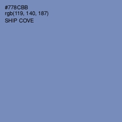 #778CBB - Ship Cove Color Image