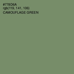 #778D6A - Camouflage Green Color Image