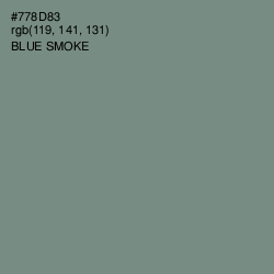 #778D83 - Blue Smoke Color Image