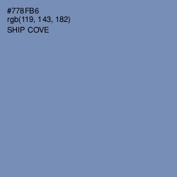 #778FB6 - Ship Cove Color Image