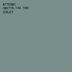 #77908C - Oxley Color Image