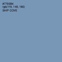 #7795B4 - Ship Cove Color Image