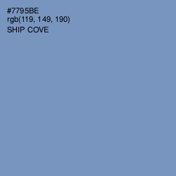 #7795BE - Ship Cove Color Image
