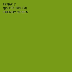 #779A17 - Trendy Green Color Image