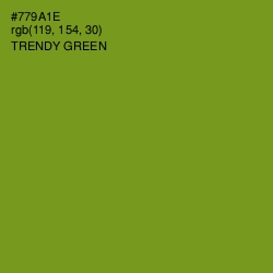 #779A1E - Trendy Green Color Image