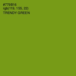 #779B16 - Trendy Green Color Image