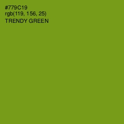 #779C19 - Trendy Green Color Image