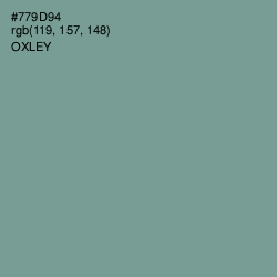 #779D94 - Oxley Color Image