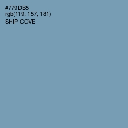 #779DB5 - Ship Cove Color Image