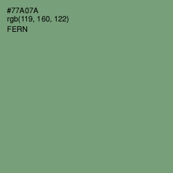 #77A07A - Fern Color Image
