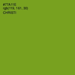 #77A11E - Christi Color Image