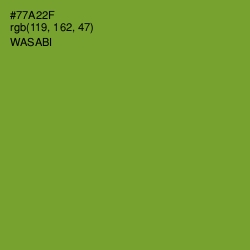 #77A22F - Wasabi Color Image