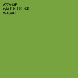 #77A43F - Wasabi Color Image