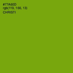 #77A60D - Christi Color Image