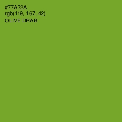 #77A72A - Olive Drab Color Image