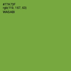 #77A73F - Wasabi Color Image