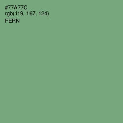 #77A77C - Fern Color Image