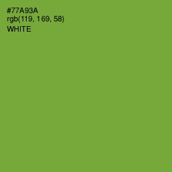 #77A93A - Olive Drab Color Image