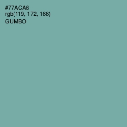 #77ACA6 - Gumbo Color Image