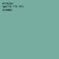 #77ADA1 - Gumbo Color Image