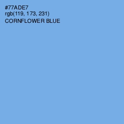 #77ADE7 - Cornflower Blue Color Image