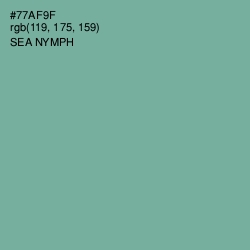 #77AF9F - Sea Nymph Color Image