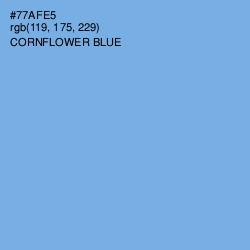 #77AFE5 - Cornflower Blue Color Image