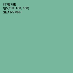 #77B79E - Sea Nymph Color Image