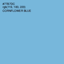 #77B7DC - Cornflower Blue Color Image