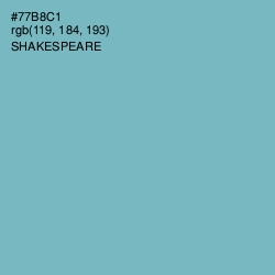 #77B8C1 - Shakespeare Color Image