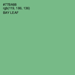 #77BA88 - Bay Leaf Color Image