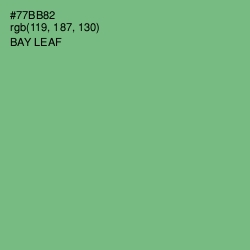 #77BB82 - Bay Leaf Color Image