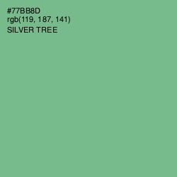 #77BB8D - Silver Tree Color Image