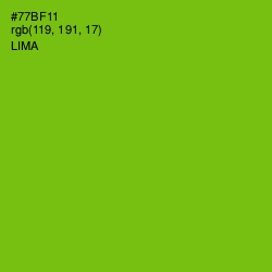 #77BF11 - Lima Color Image
