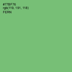 #77BF76 - Fern Color Image